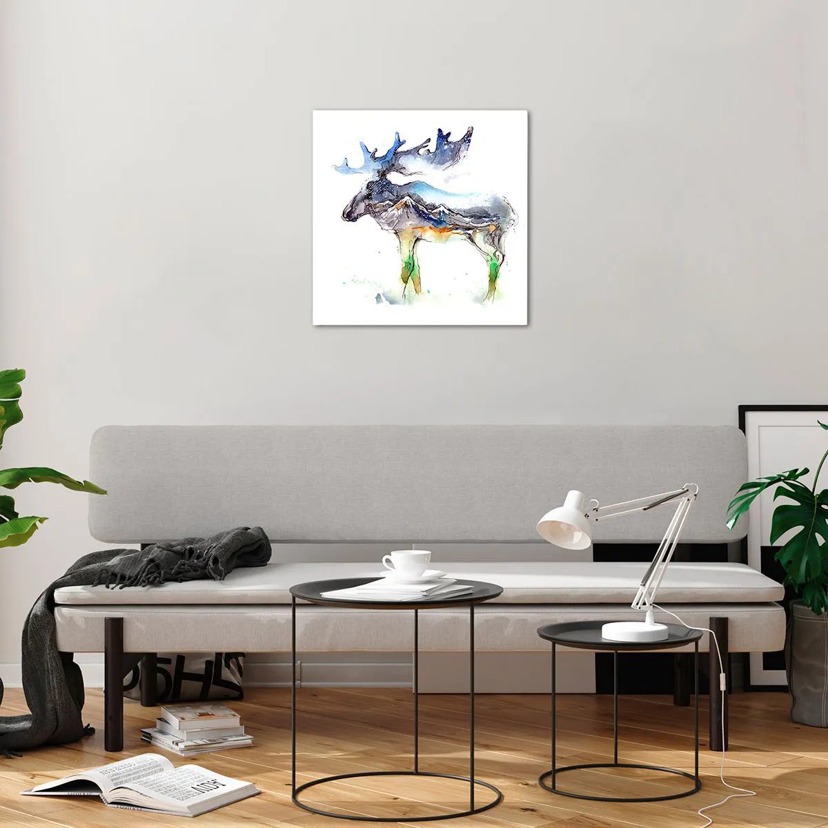 Cuadro sobre vidrio - Impresiones sobre Vidrio - El héroe de un cuento de invierno - 50x50 cm