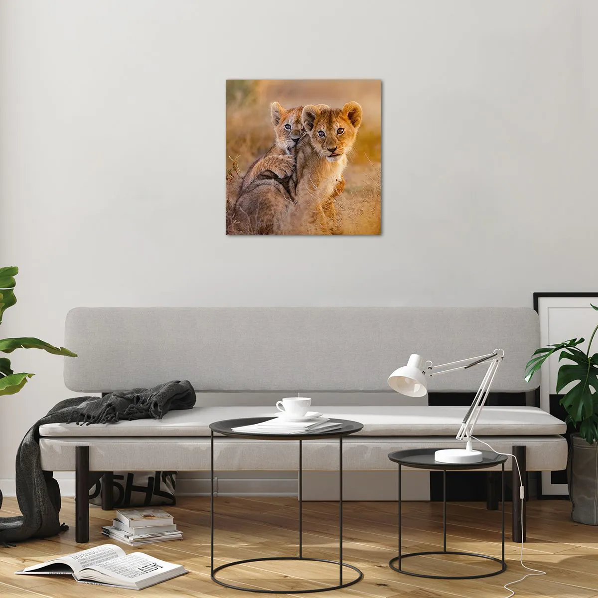 Üveg kép - Ne zavarni! Szórakozunk - 50x50 cm