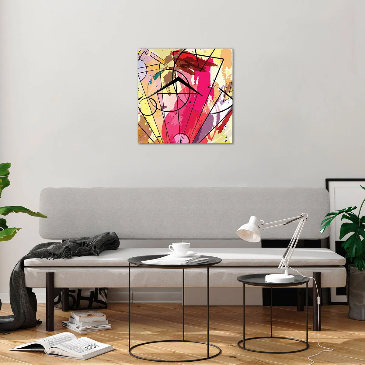 Glasbild - Bild auf glas - Explosion - 50x50 cm