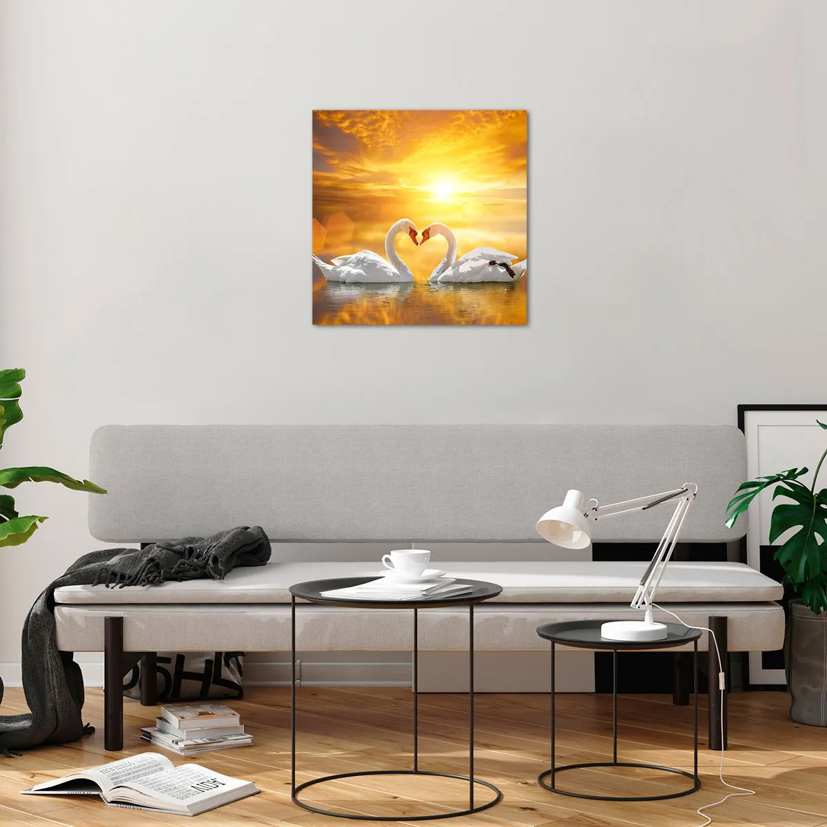 Obraz na szkle - Serce to najpiękniejsze słowo świata… - 50x50 cm