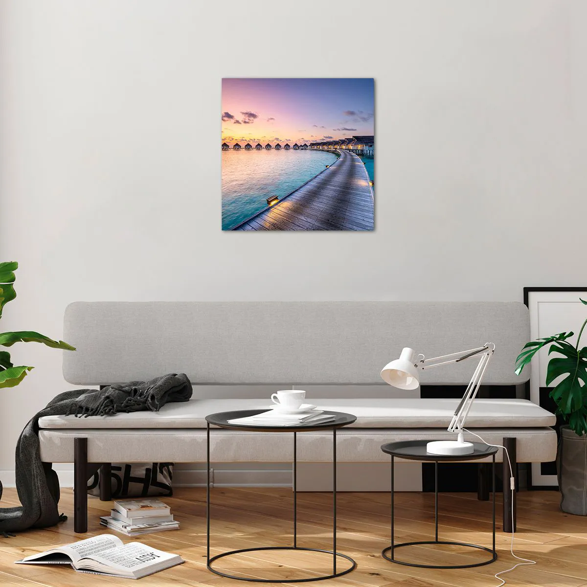 Obraz na szkle - Wakacje - powrót do źródeł - 50x50 cm