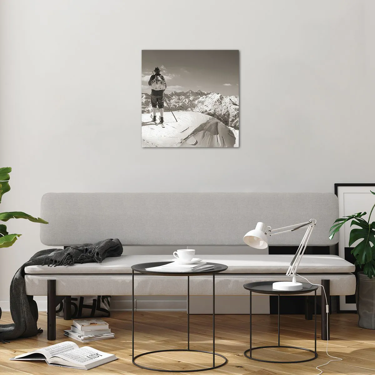 Glass picture - Mountains Are the Same - 50x50 cm