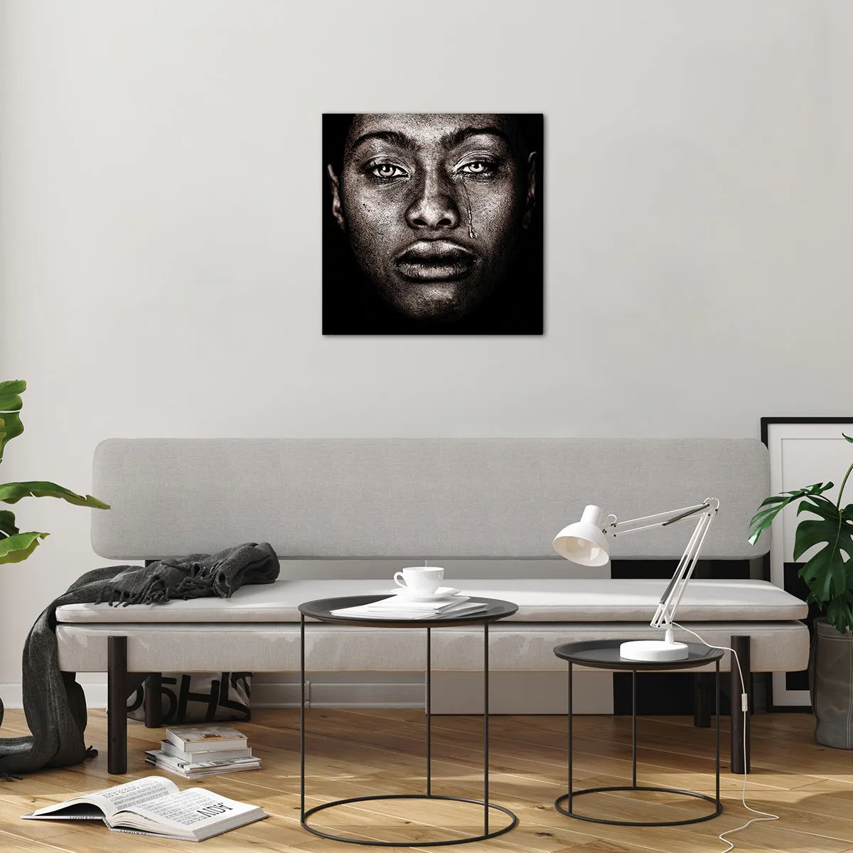 Impression sur verre - Image sur verre - Une larme - 50x50 cm