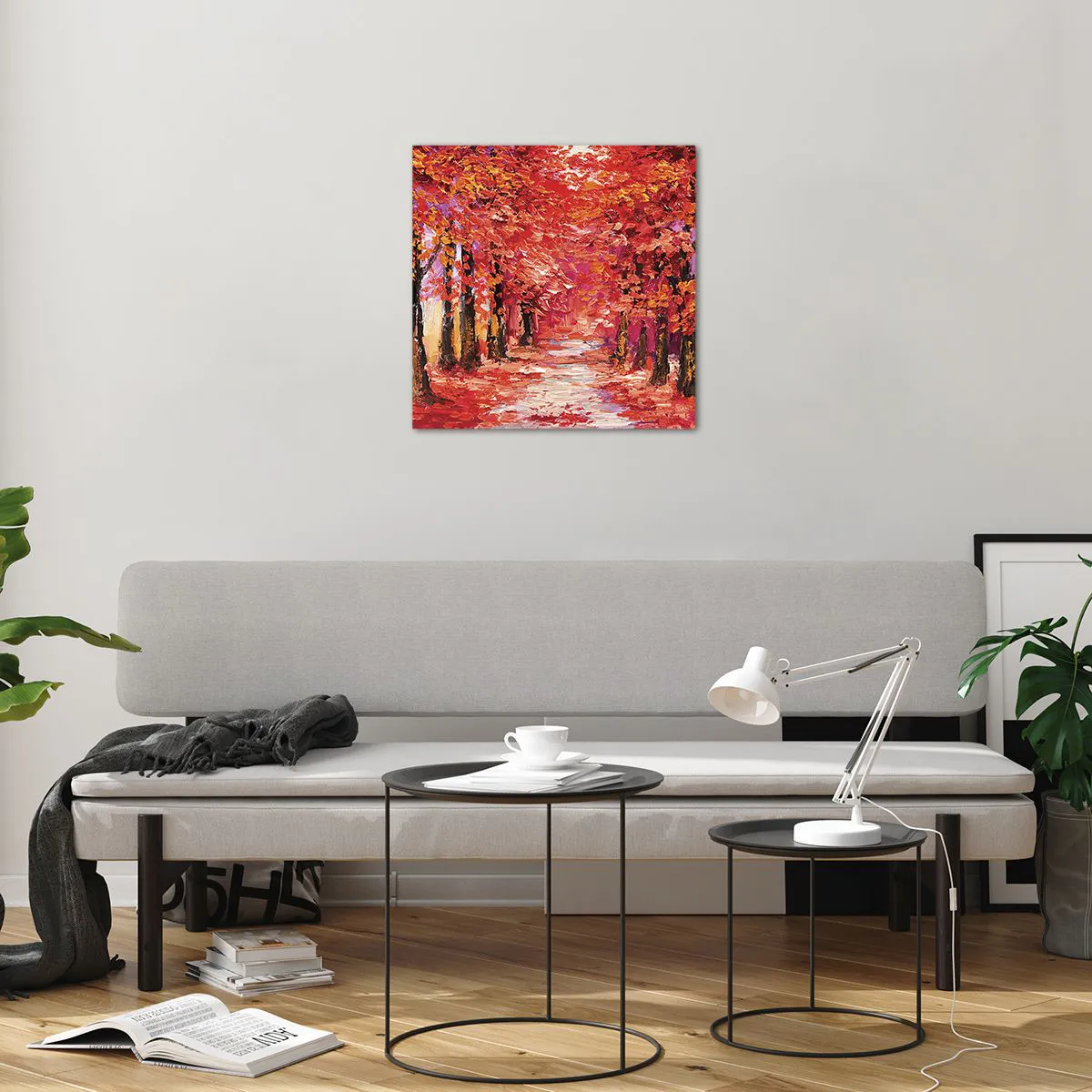 Impression sur verre - Image sur verre - Impression d'automne - 50x50 cm