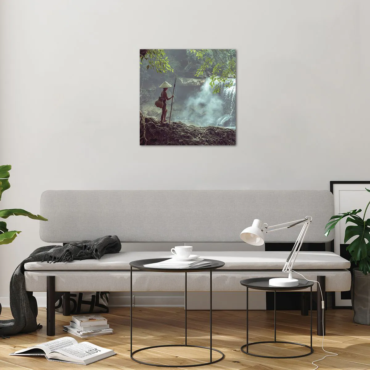 Glasbild - Bild auf glas - Befreundet mit der Natur - 50x50 cm