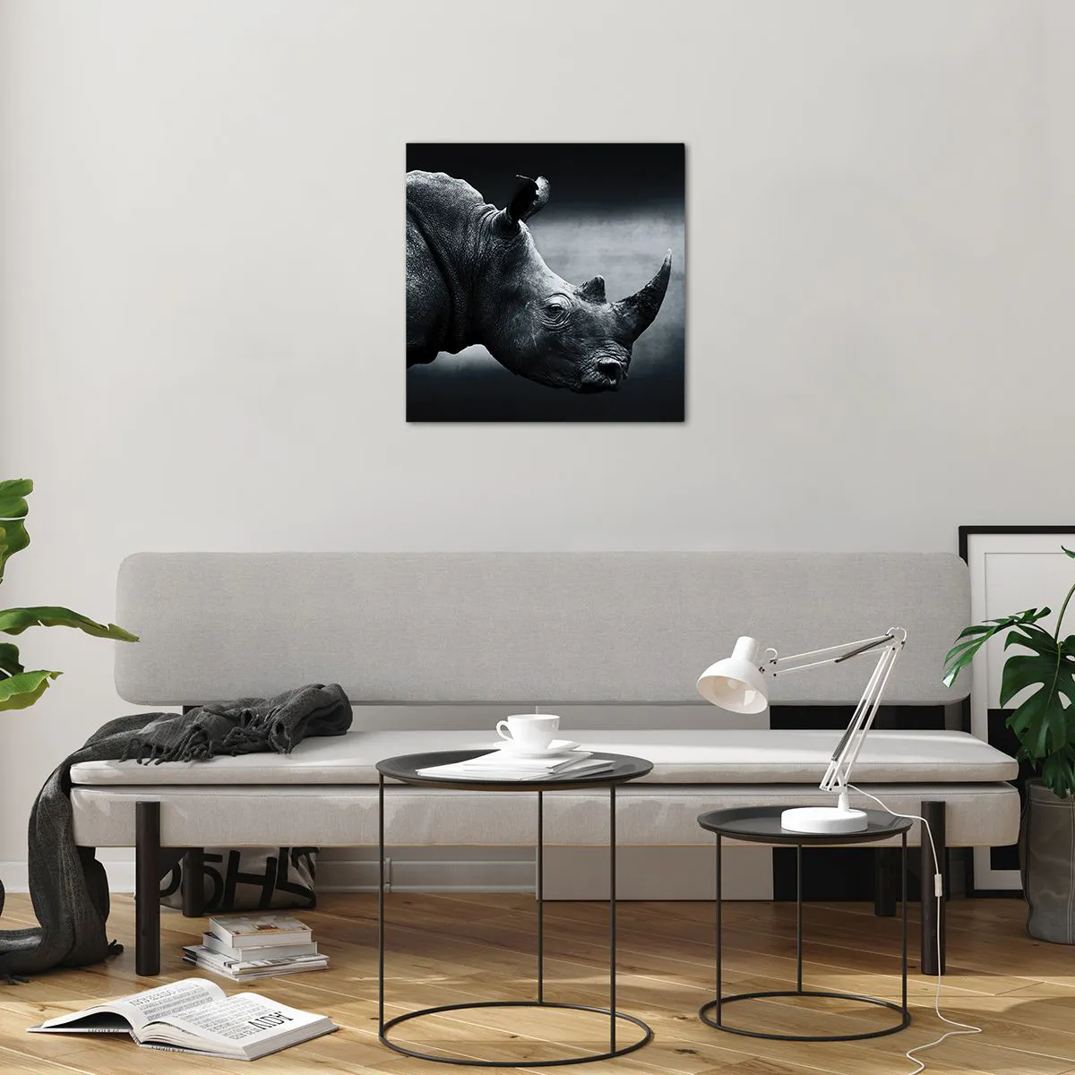 Glasbild - Bild auf glas - Richtiges Profil - 50x50 cm