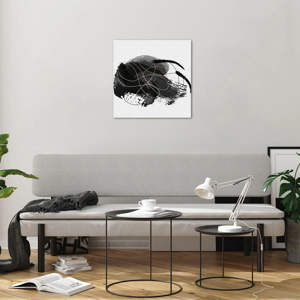 Glass picture - Made from Black - 50x50 cm