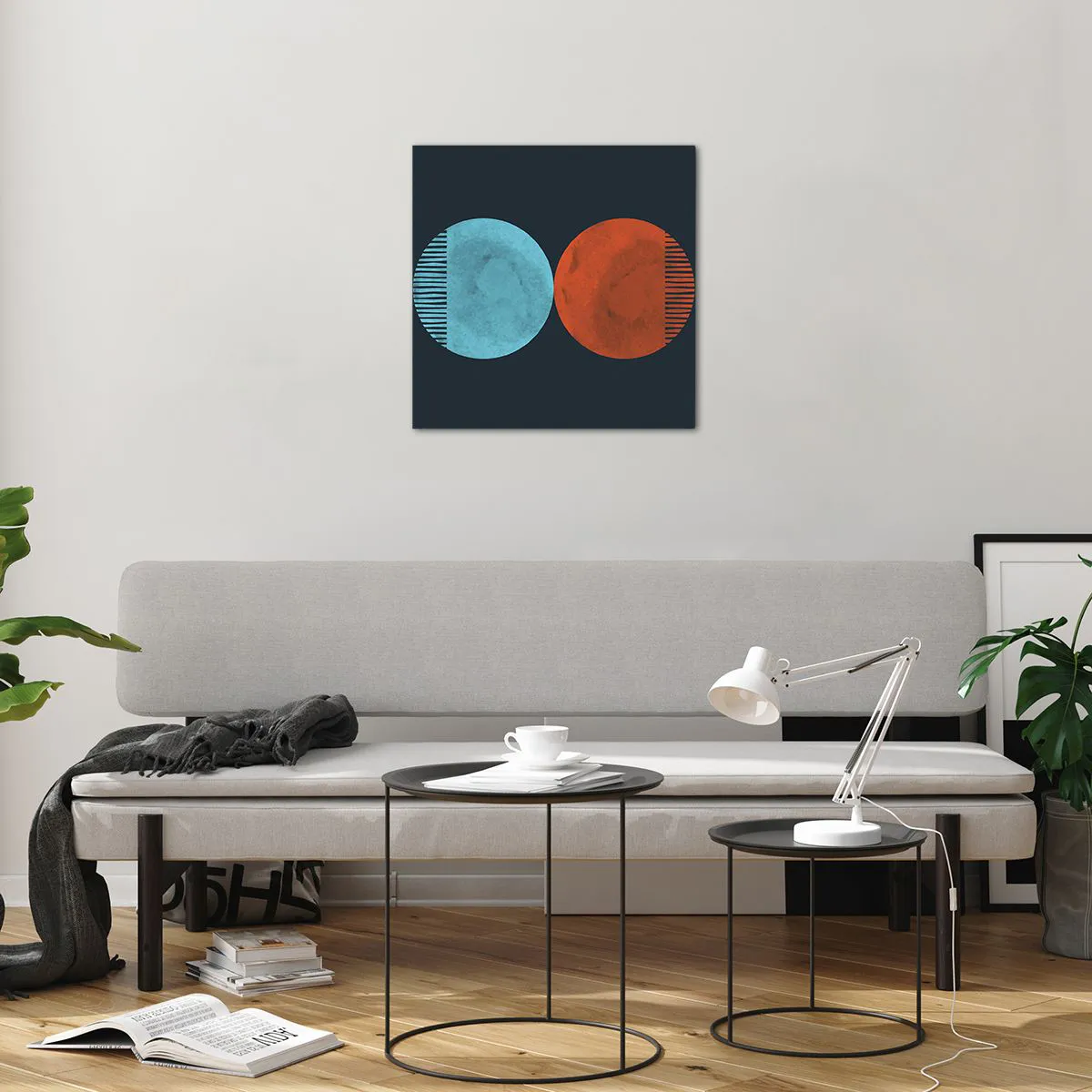 Üveg kép - Csak a geometria? - 50x50 cm