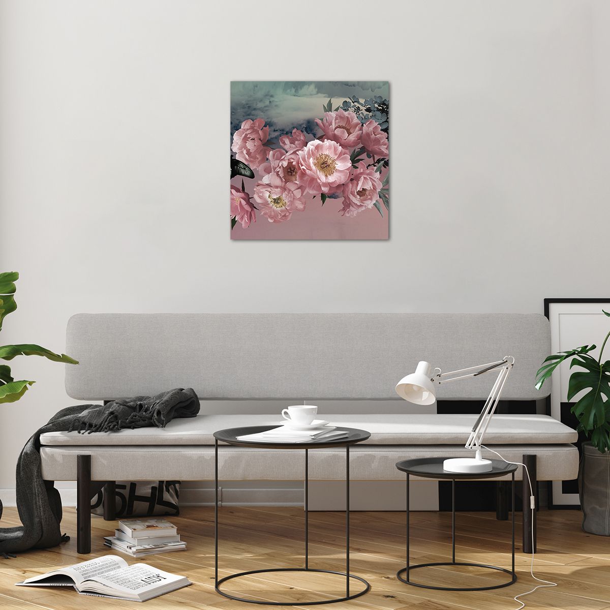 Obraz na plátne Kvet Pivonky, Obraz na plátne Motýľ, Obraz na plátne Kvety, Obraz na plátne Kytica Kvetov, Obraz na plátne Dizajn