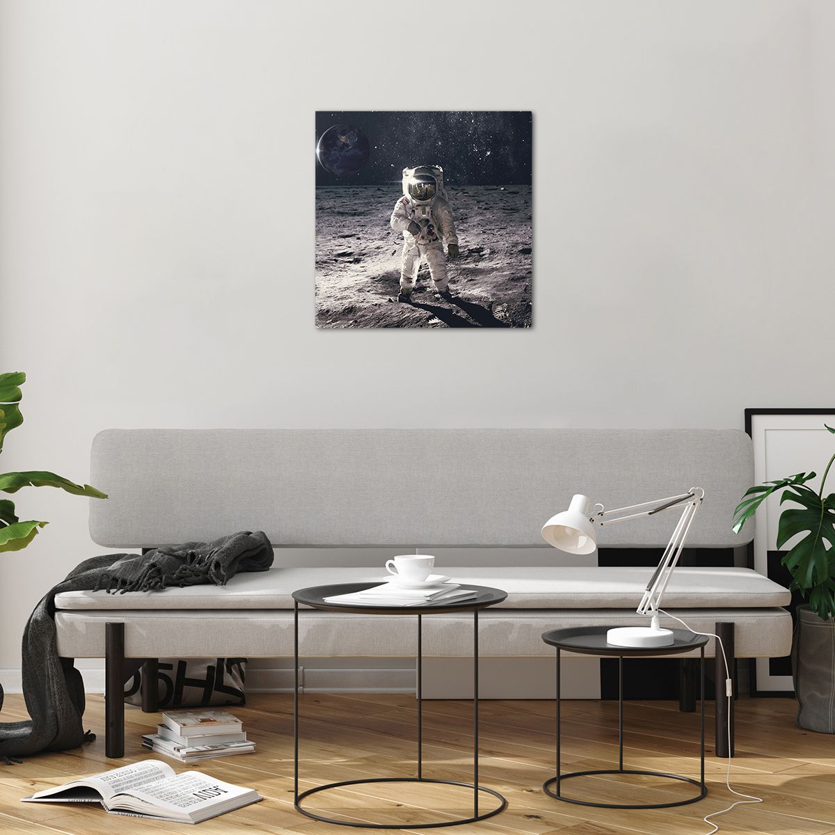 Obraz na skle Abstrakce, Obraz na skle Muž Na Měsíci, Obraz na skle Astronaut, Obraz na skle Kosmos, Obraz na skle Měsíc