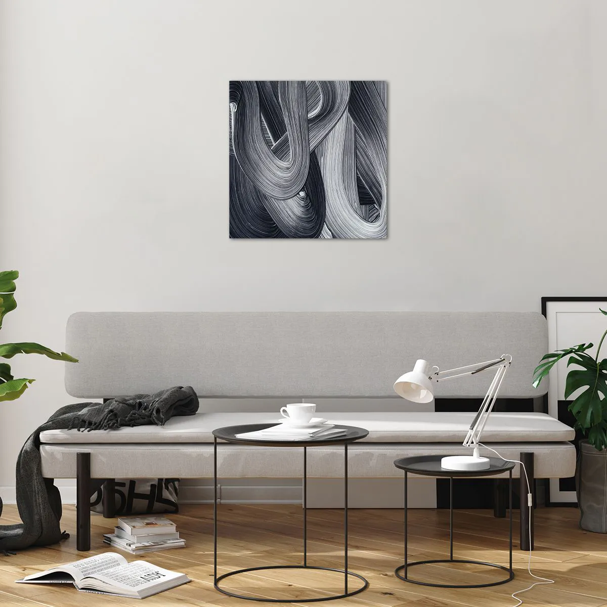 Quadro em vidro - A fluidez da realidade - 50x50 cm