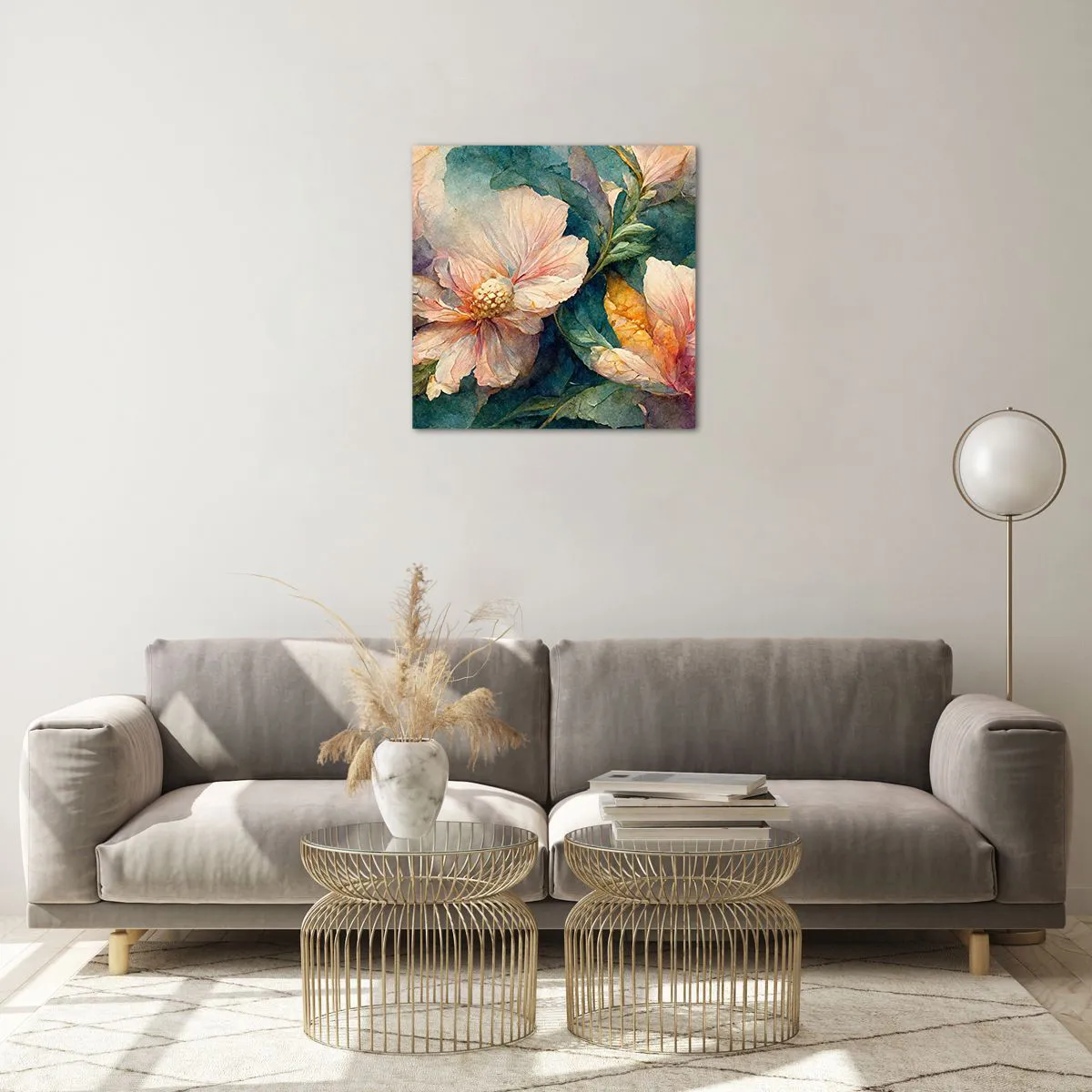 Quadro em vidro - Apenas sutileza - 50x50 cm