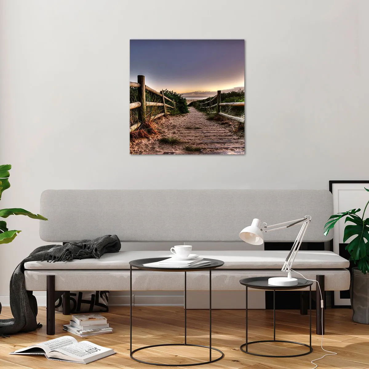 Glasbild - Bild auf glas - Das Ziel ist bereits sichtbar - 60x60 cm