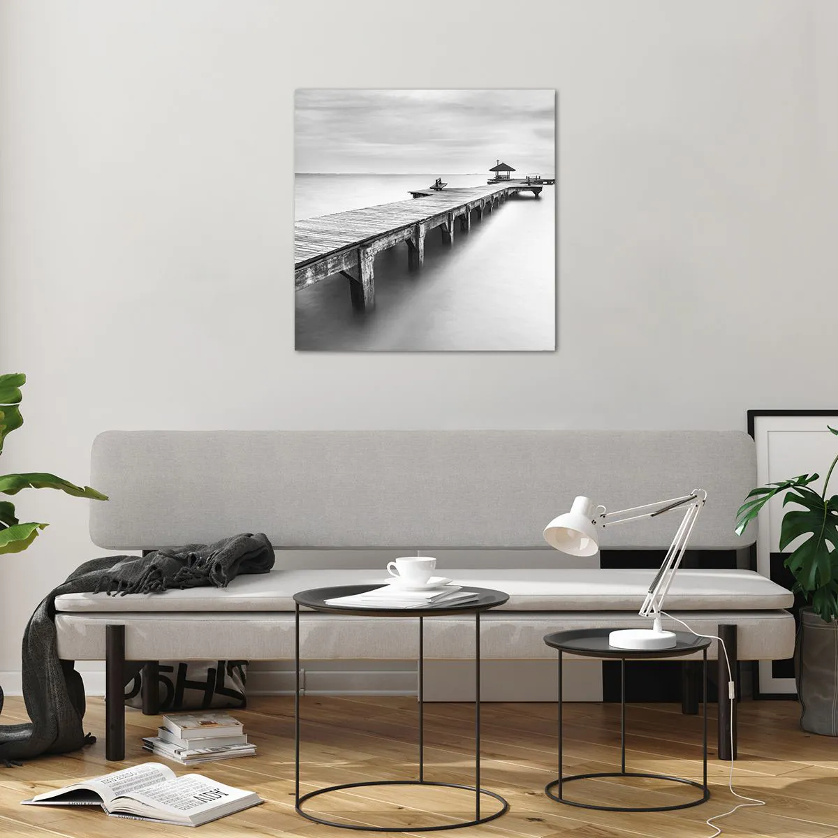 Impression sur verre - Image sur verre - À l'horizon - 60x60 cm