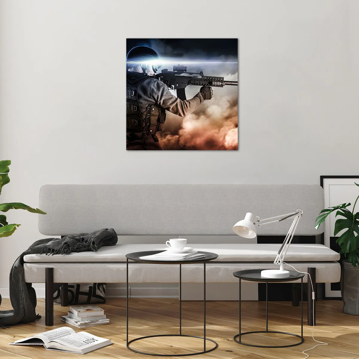 Tablou pe sticlă - Pur și simplu un erou - 60x60 cm