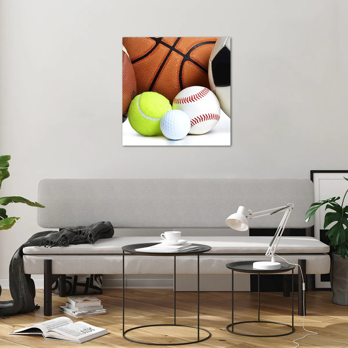 Obraz na szkle - Łączy nas piłka! - 60x60 cm