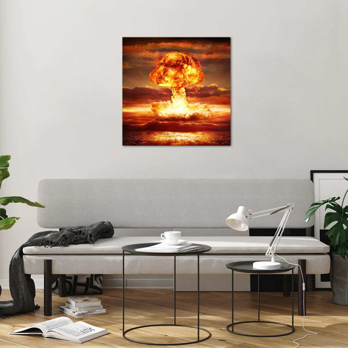 Tablou pe sticlă - Și sfârșitul va veni - 60x60 cm