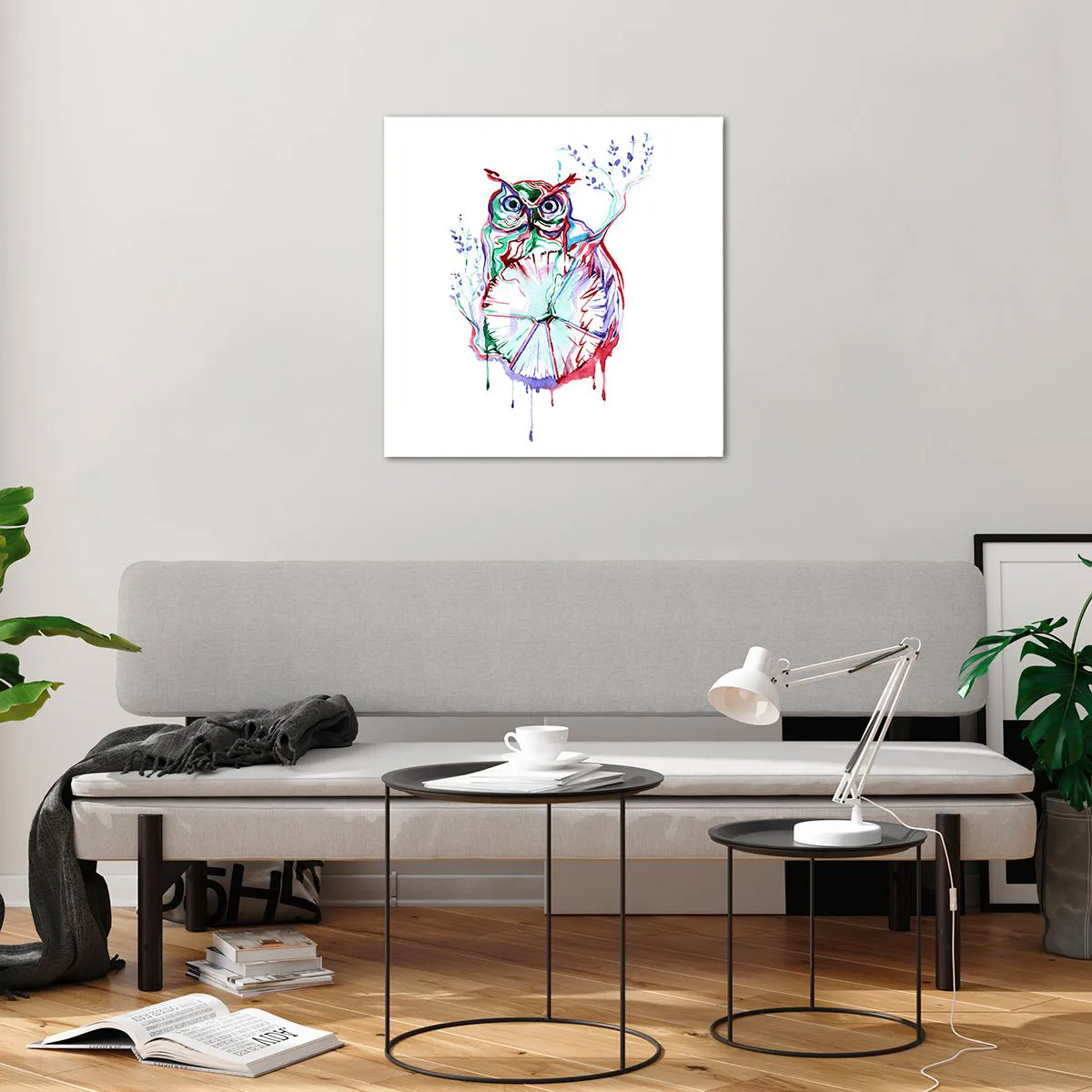 Quadro su vetro - Saggia di natura - 60x60 cm