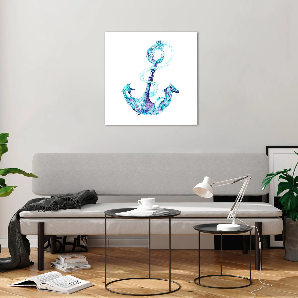 Obraz na skle - Důvěrnice tajemství moře - 60x60 cm