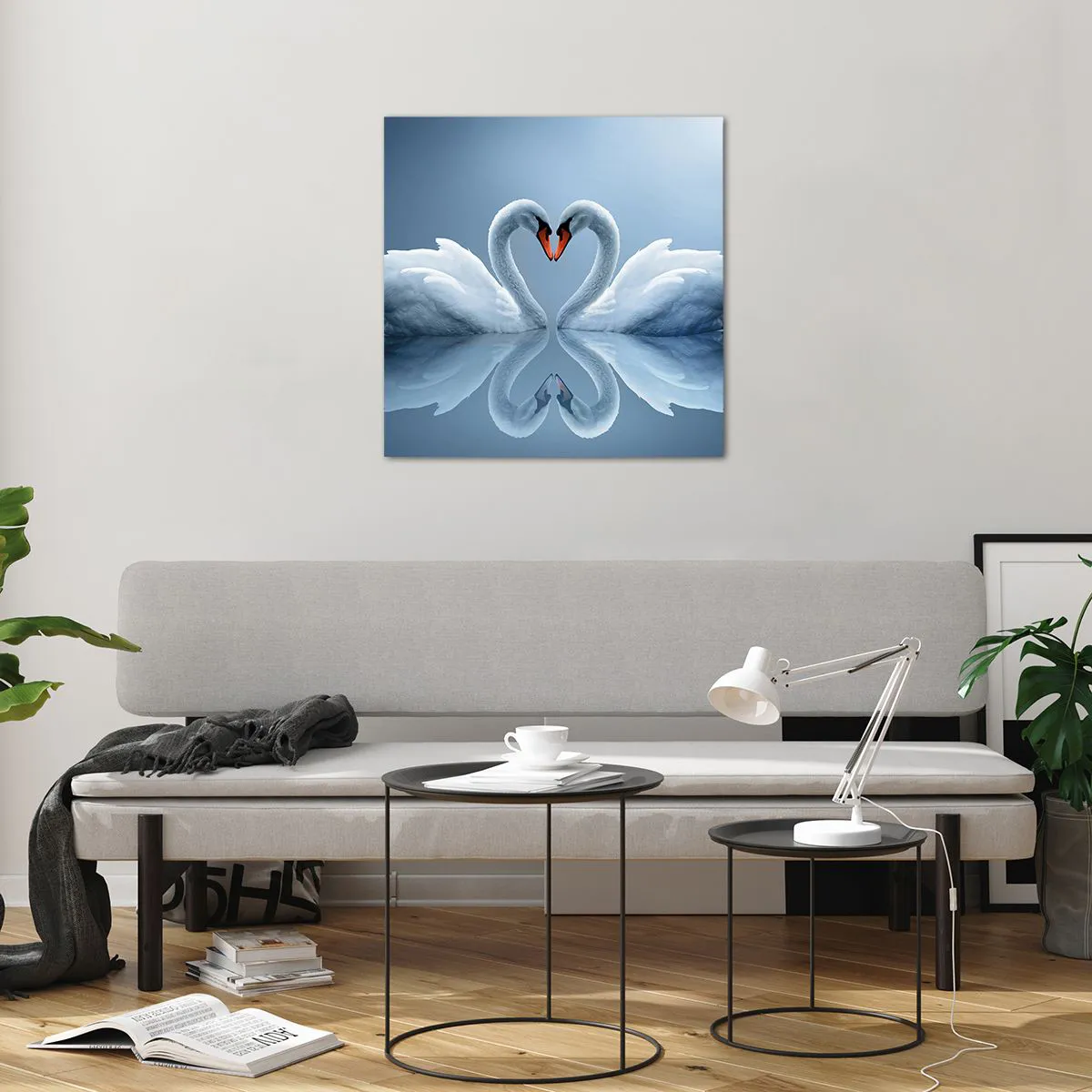 Tablou pe sticlă - Timp pentru dragoste - 60x60 cm