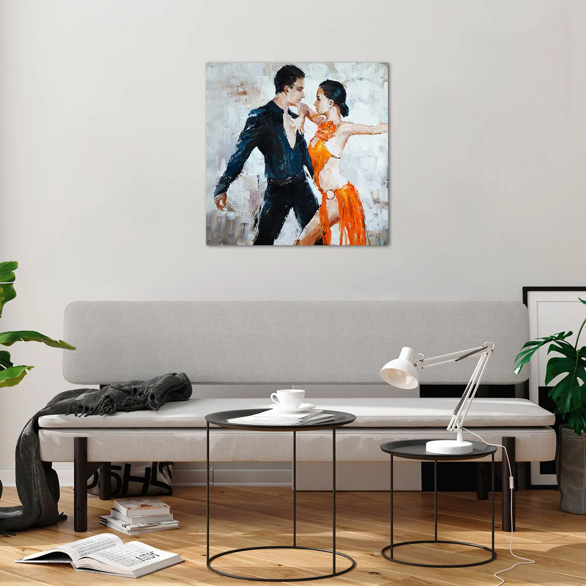 Glastavla - Bild på glas - Dirty dancing - 60x60 cm