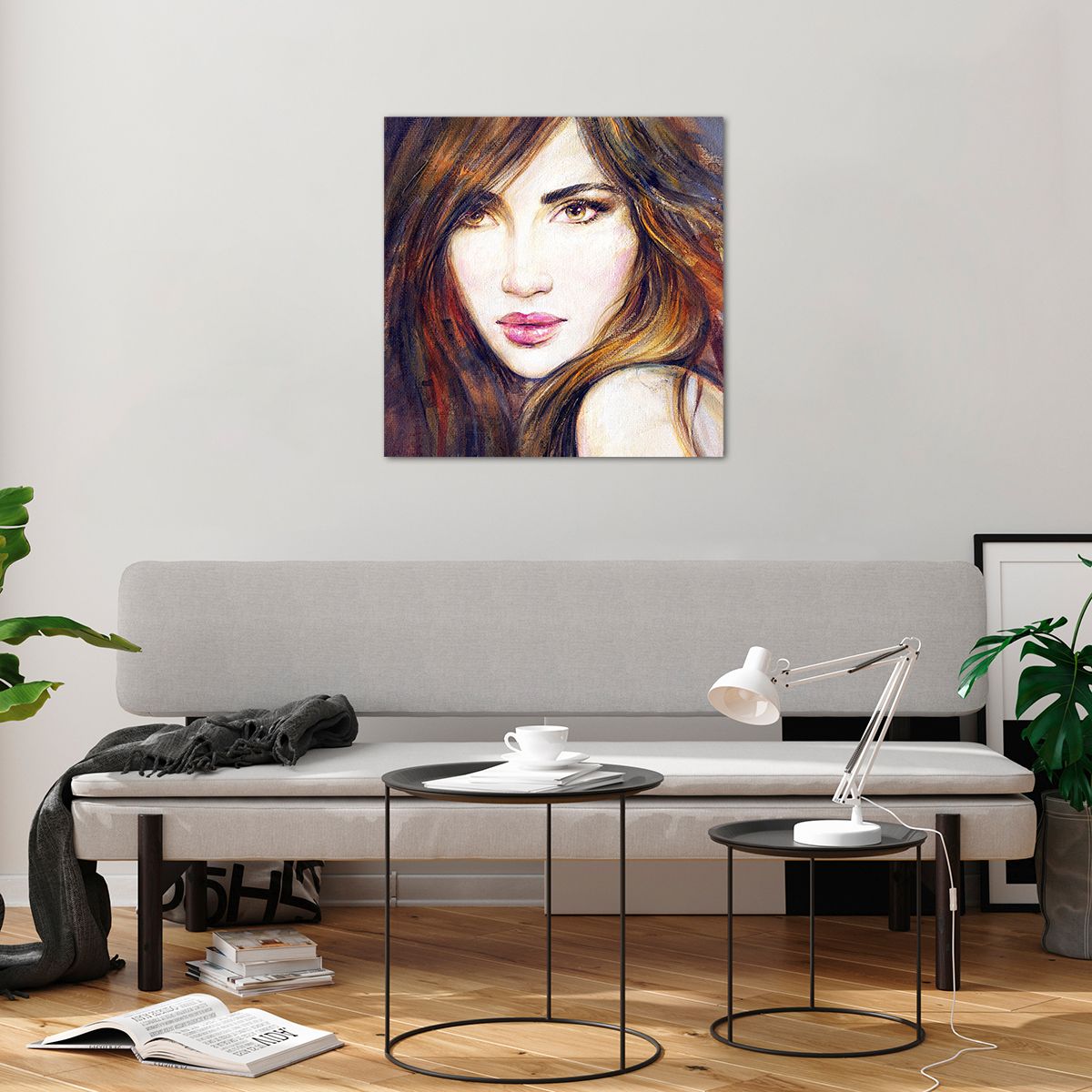 Cuadro sobre vidrio Cara De Mujer, Cuadro sobre vidrio Retrato De Una Mujer, Cuadro sobre vidrio Pelo, Cuadro sobre vidrio Arte, Cuadro sobre vidrio Cuadro