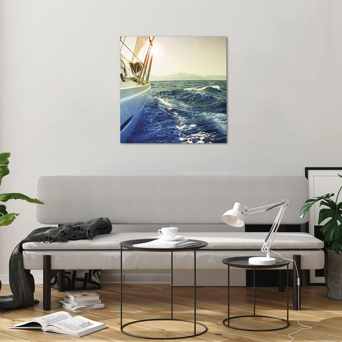 Schilderen op glas - Voor het avontuur - 60x60 cm