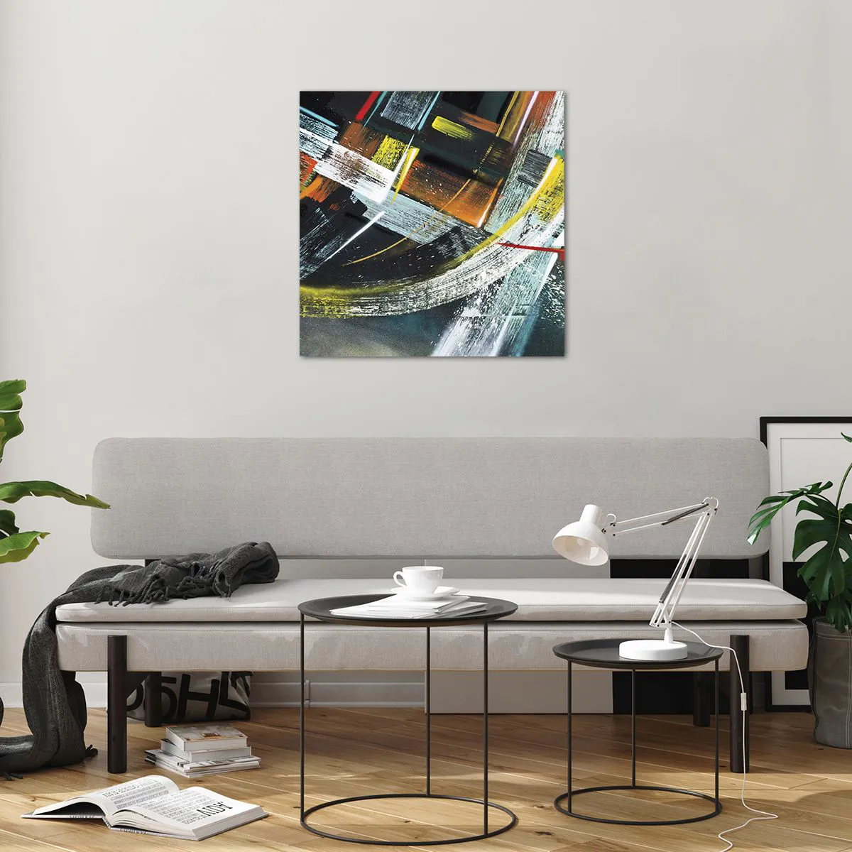 Obraz na skle - Energia pohybu - 60x60 cm