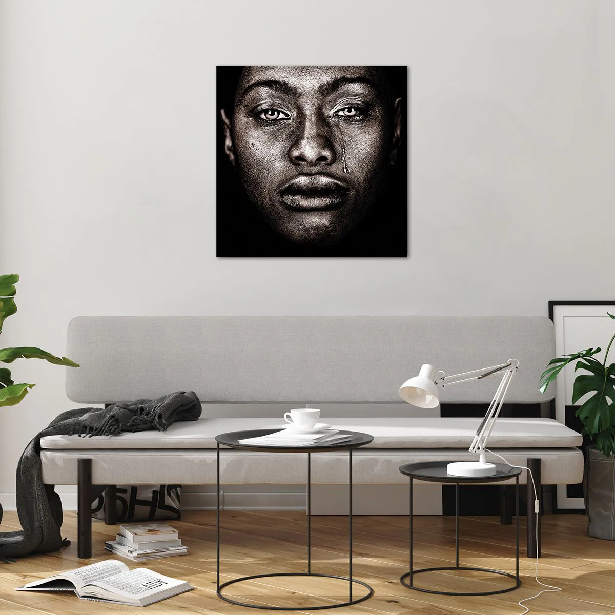 Impression sur verre - Image sur verre - Une larme - 60x60 cm