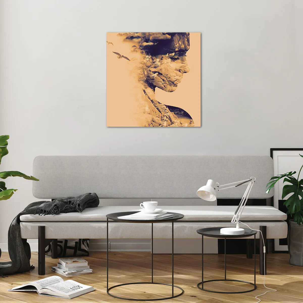 Quadro su vetro - Bella di natura - 60x60 cm