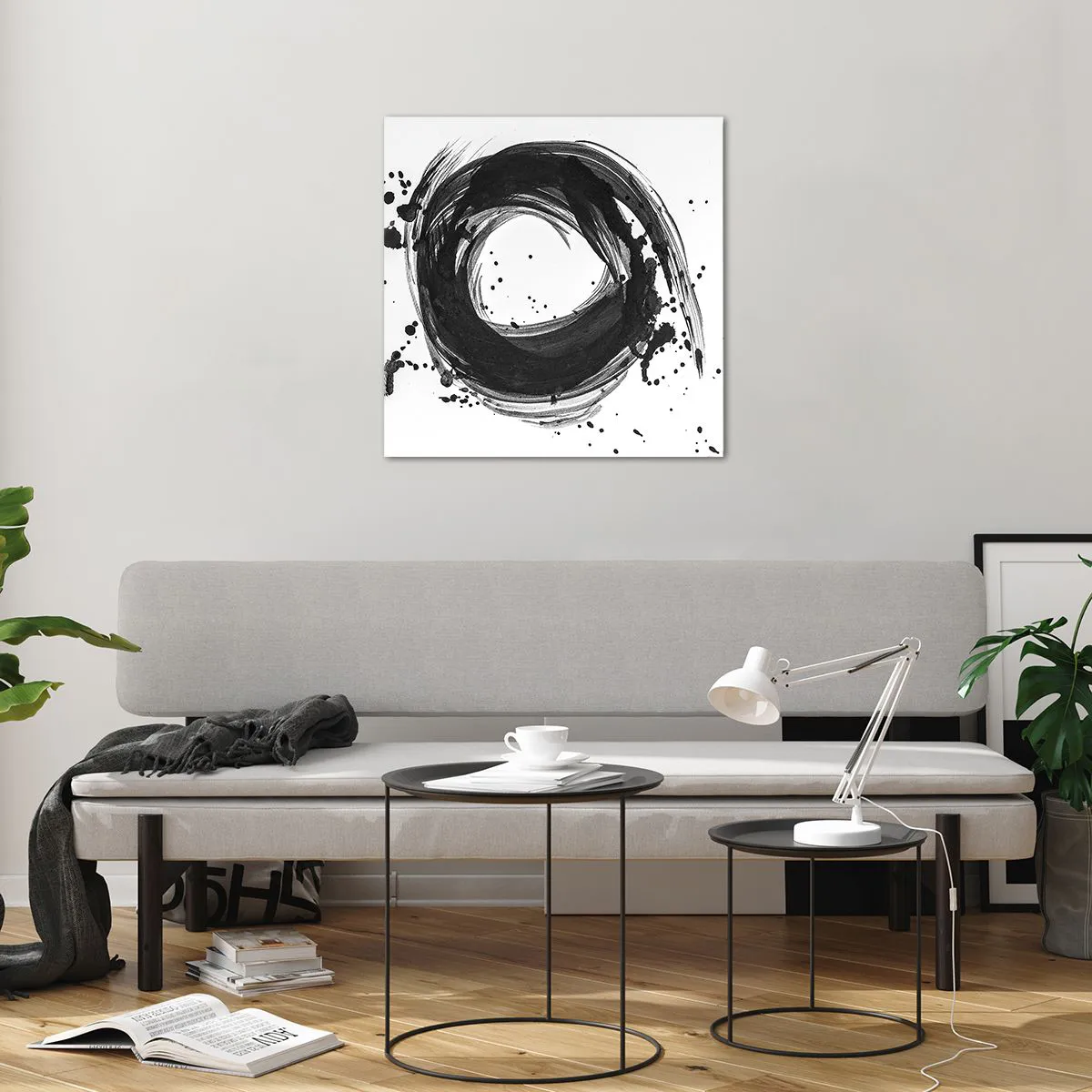 Glass picture - Whirl of Creation - 60x60 cm