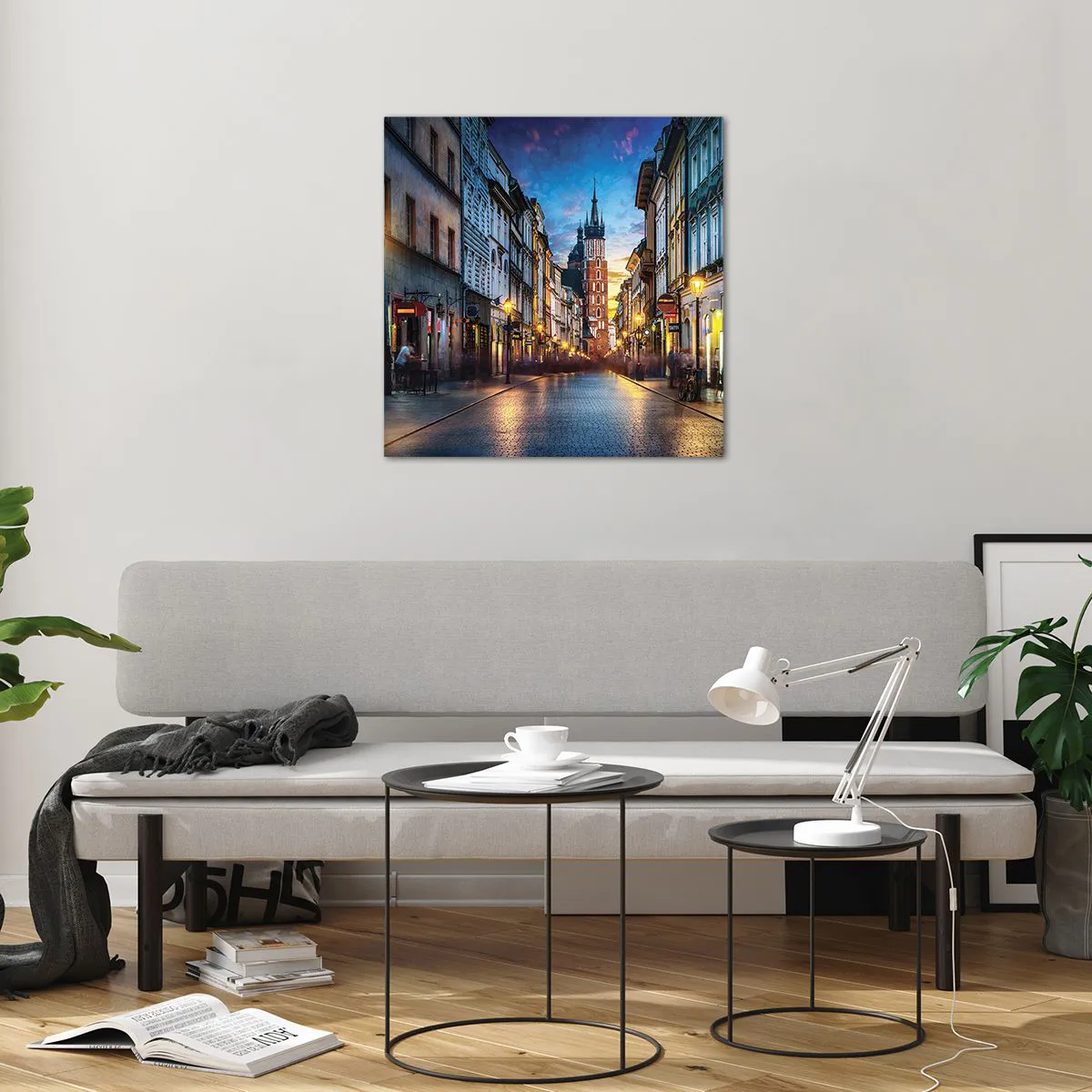 Glass picture - Charm of Cracow - 60x60 cm