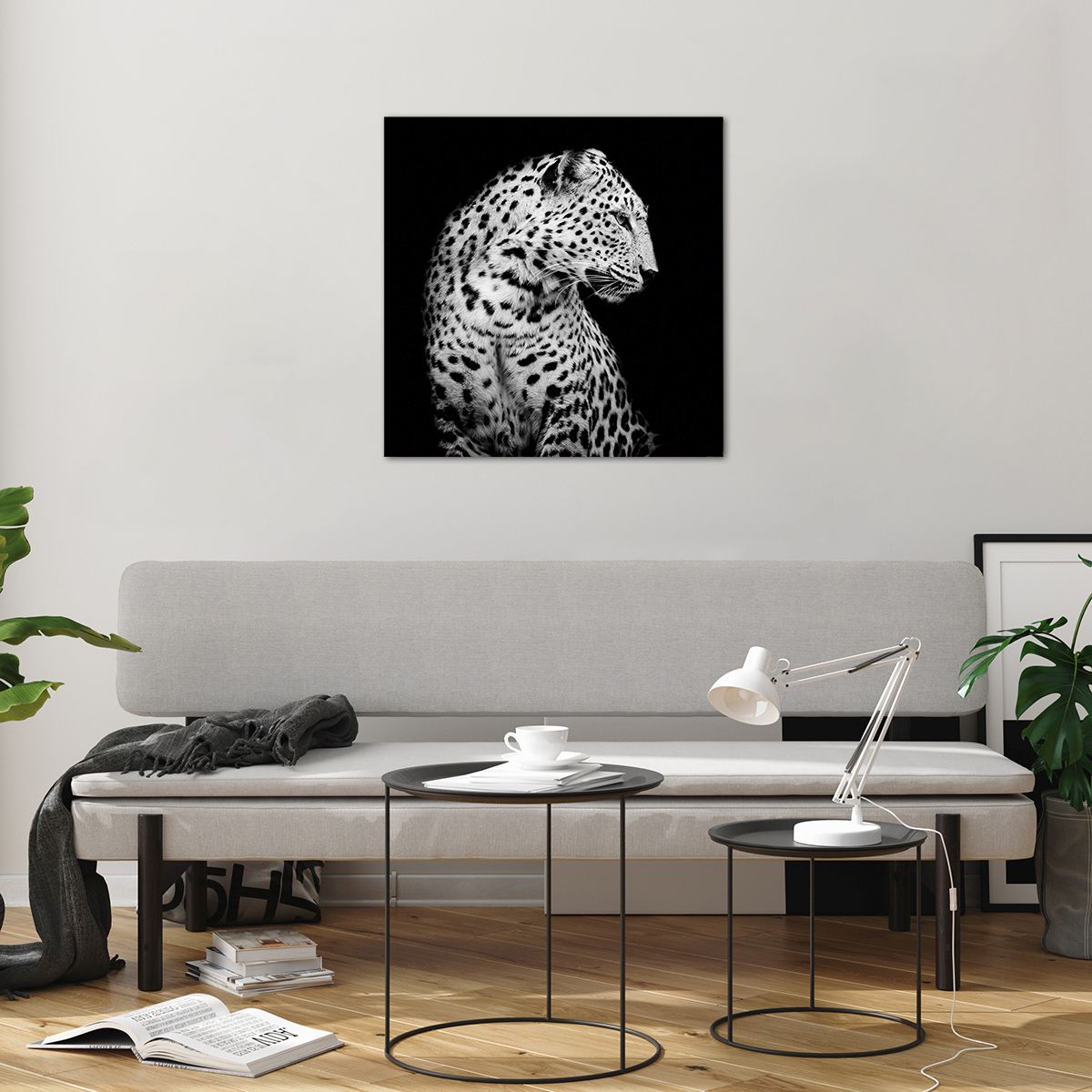 Obraz na plátne Zvieratá, Obraz na plátne Leopard, Obraz na plátne Čierna A Biela, Obraz na plátne Predátor, Obraz na plátne Príroda