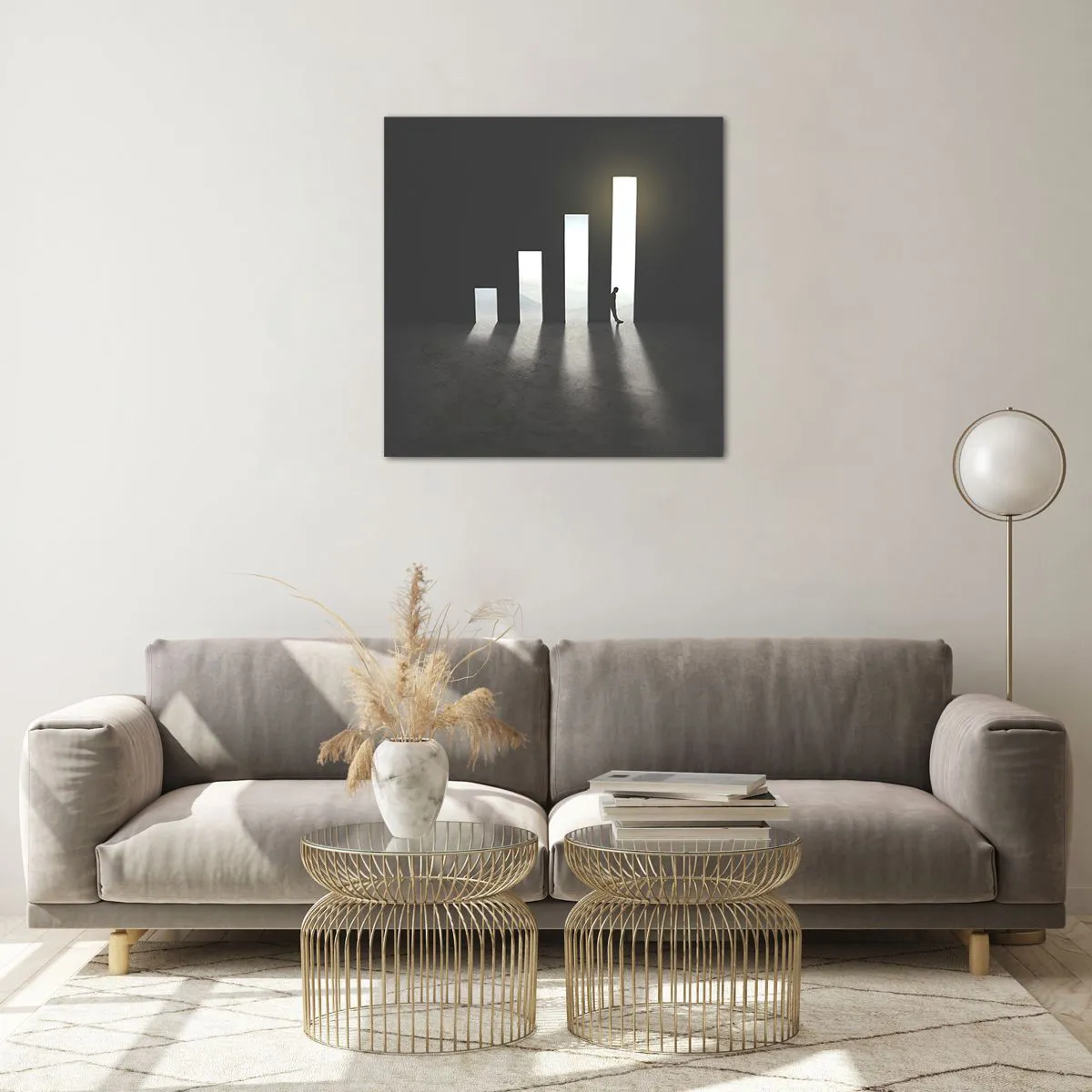 Obraz na szkle - Sukces – impresja - 60x60 cm