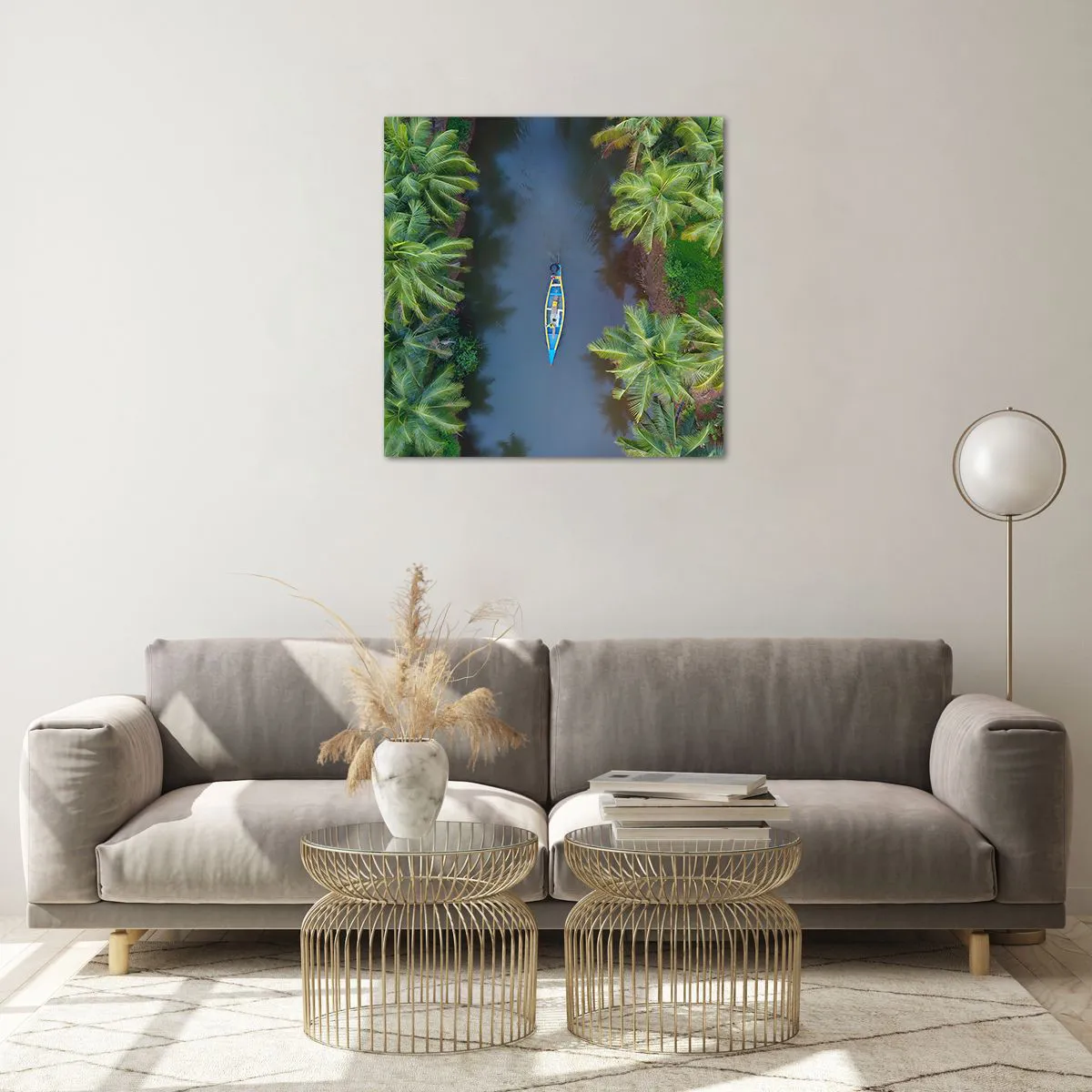 Glass picture - On Tropical Trail - 60x60 cm