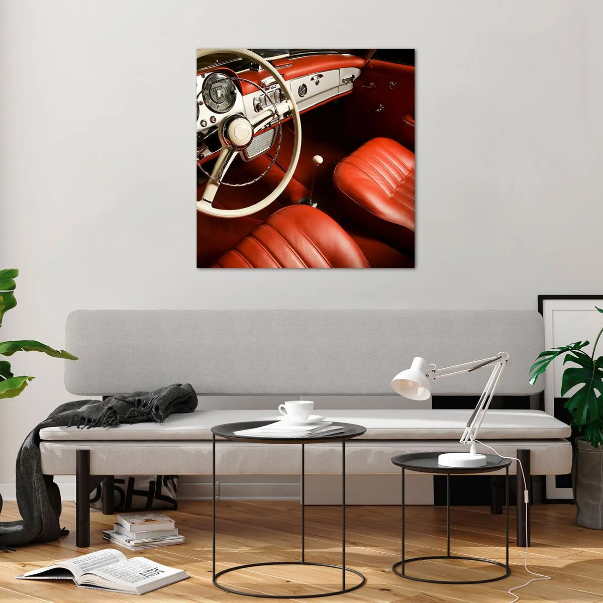 Obraz na szkle - Luksus w stylu vintage - 70x70 cm