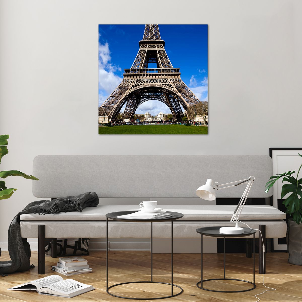 Cuadro sobre vidrio Torre Eiffel, Cuadro sobre vidrio París, Cuadro sobre vidrio Arquitectura, Cuadro sobre vidrio Francia, Cuadro sobre vidrio Ciudad