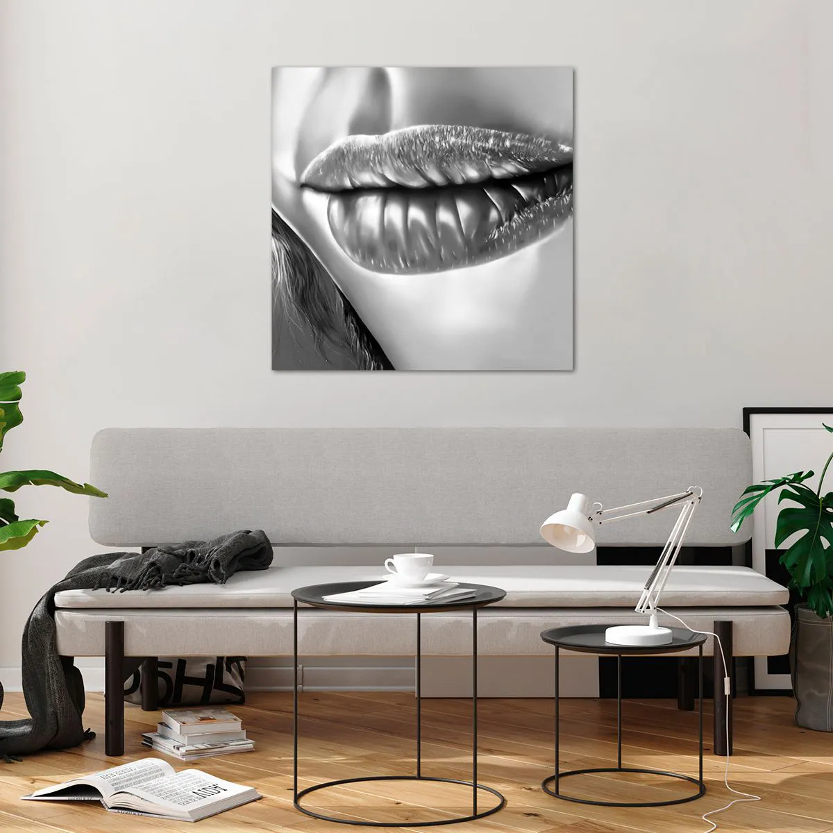 Glass picture - I Know What You Are Thinking - 70x70 cm