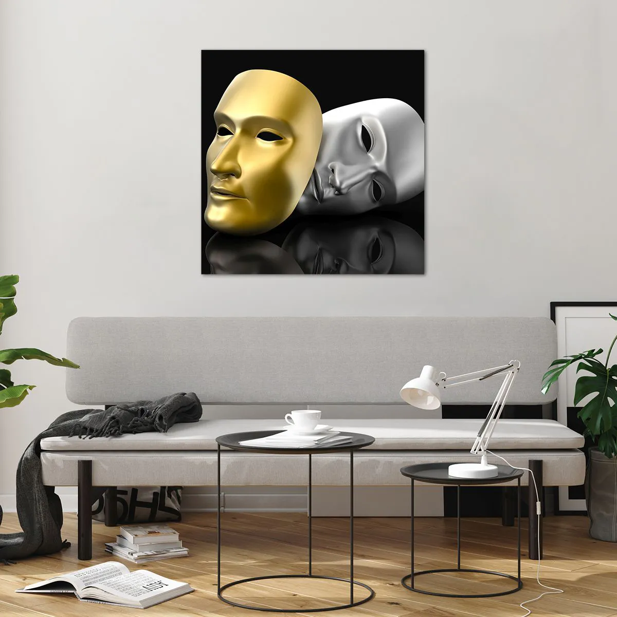 Impression sur verre - Image sur verre - La vie est un théâtre - 70x70 cm