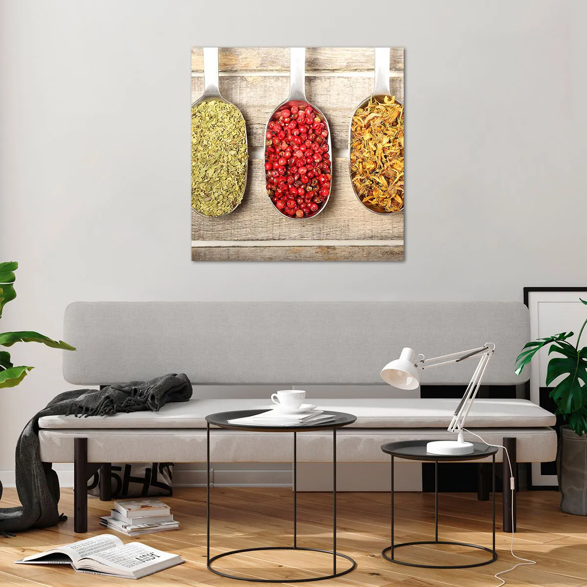 Glass picture - Kitchen Magic - 70x70 cm
