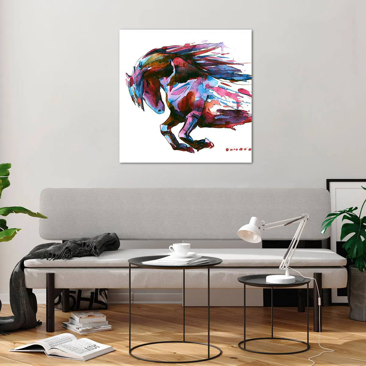 Quadro em vidro - Em êxtase - 70x70 cm