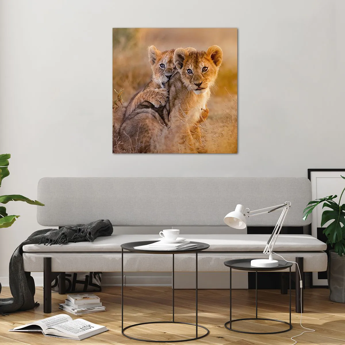 Obraz na skle - Nevyrušovať! Hrajme sa - 70x70 cm