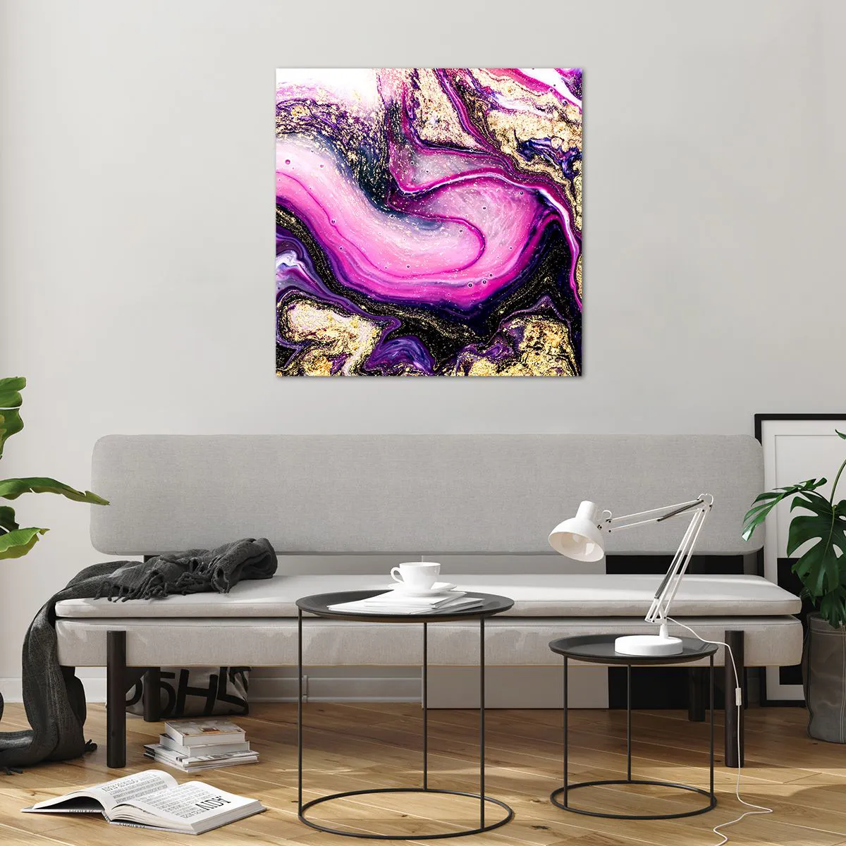 Üveg kép - Egy pillanat a kulisszák mögött - 70x70 cm