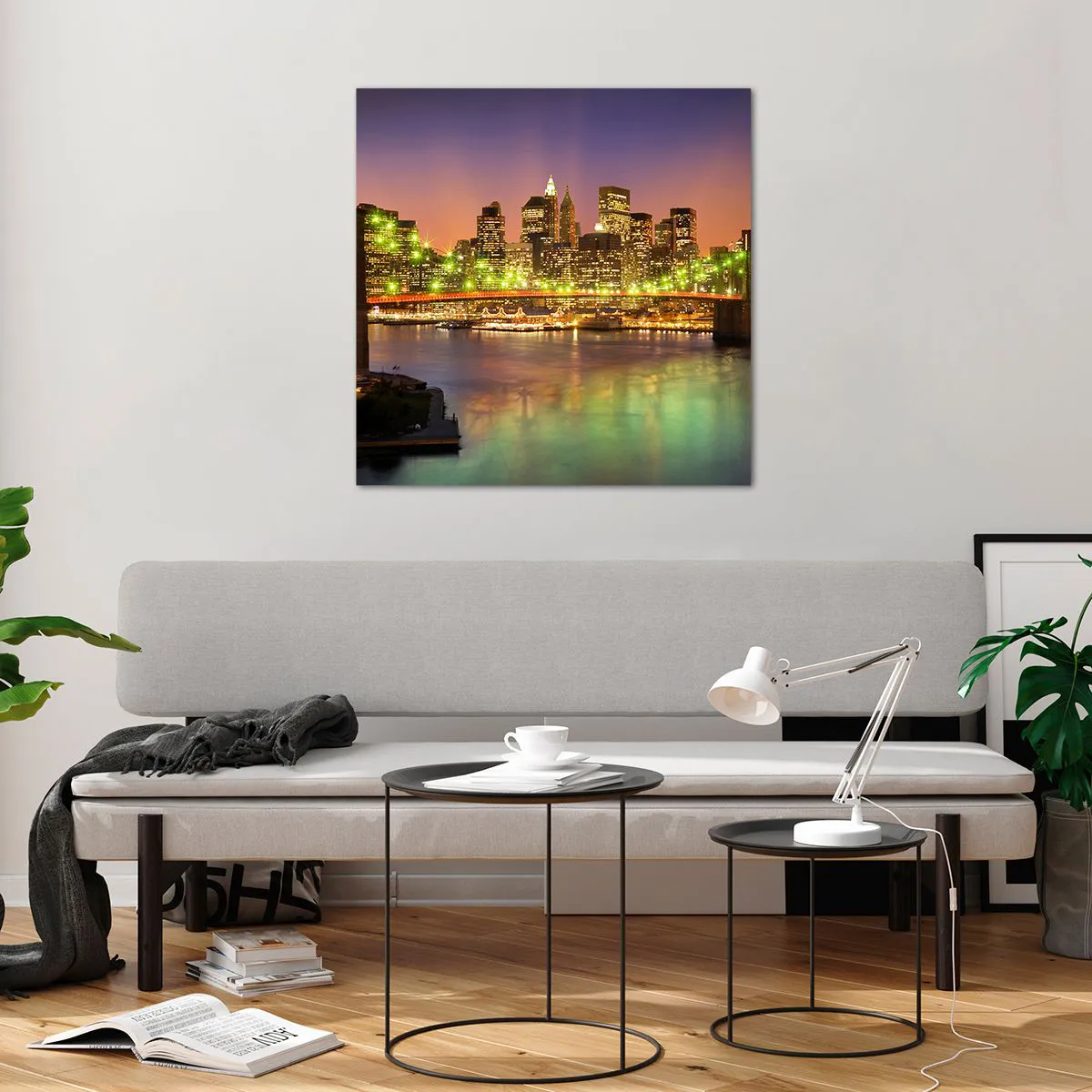 Impression sur verre - Image sur verre - Ici la lumière ne s'éteint jamais - 70x70 cm