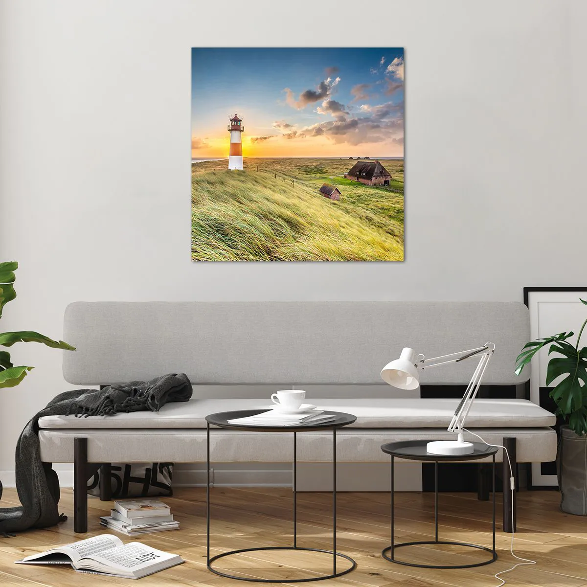 Impression sur verre - Image sur verre - Entre les vagues - 70x70 cm