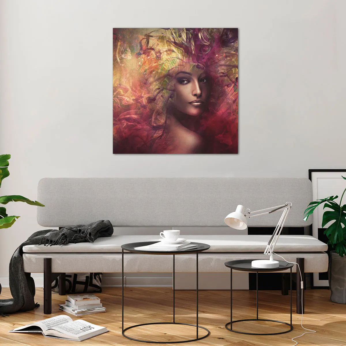 Glasbild - Bild auf glas - Ich bin hier! - 70x70 cm