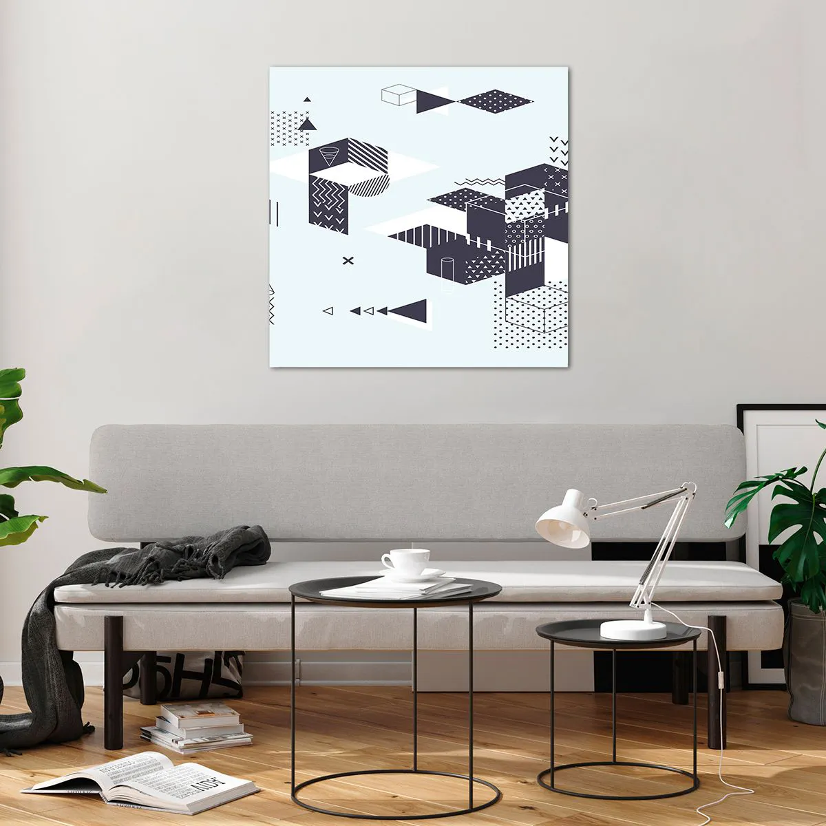 Impression sur verre - Image sur verre - Dans l'âme d'un mathématicien - 70x70 cm