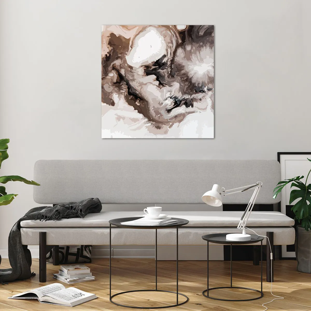 Cuadro sobre vidrio - Impresiones sobre Vidrio - El nacimiento de una galaxia - 70x70 cm