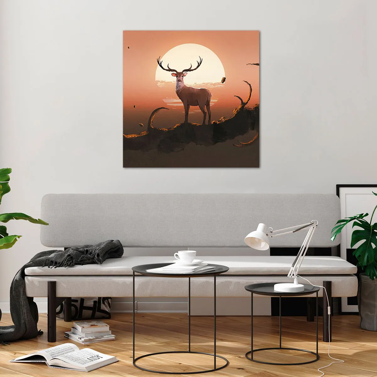 Impression sur verre - Image sur verre - Cette nuit ne ressemble à aucune autre - 70x70 cm