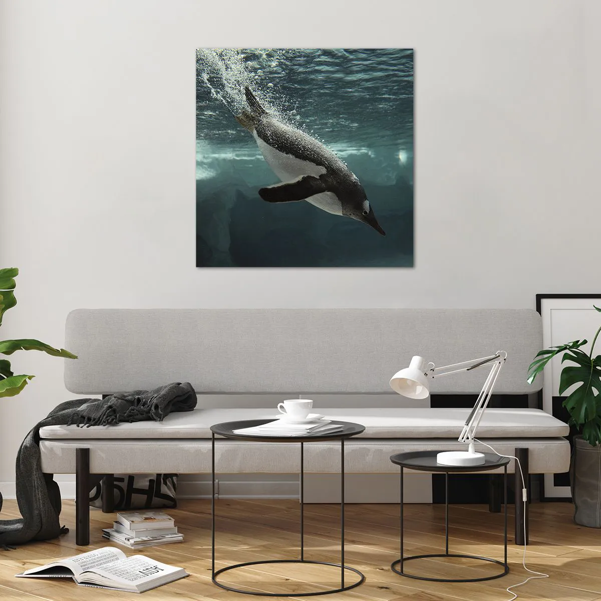 Quadro su vetro - Benvenuto nel mio mondo - 70x70 cm